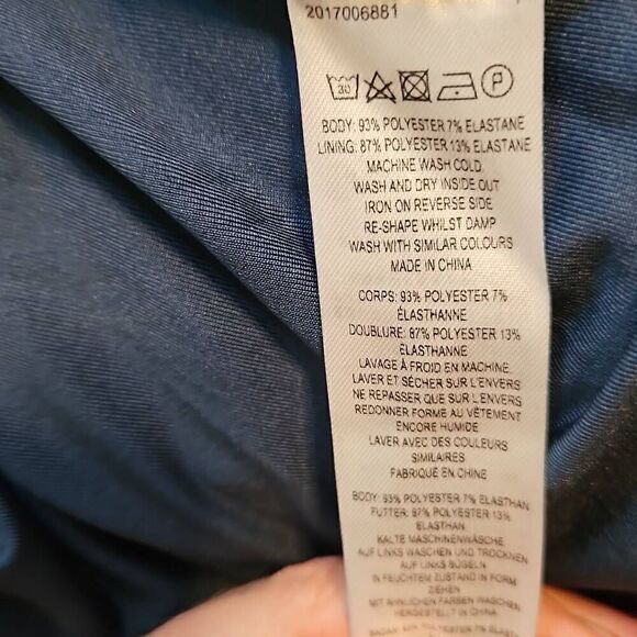 French Connection Velvet One Shoulder Party Semi-Formal Mini Dress Deep Green 6 - Picture 6 of 6